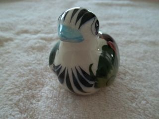 Vintage Signed MEXICO,  Ceramic/Pottery Bird,  Hand painted 3