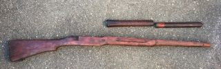 Enfield Model 1917 Remington Wood Stock With Handguards