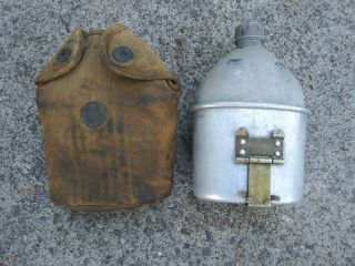 1915 - 1918 Us Medic Corp Wwi Canteen And Sleeve Perkins Campbell