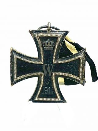 Ww1 Imperial German Iron Cross Second Class With Ribbon