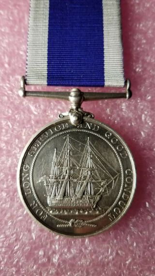 WWI Royal Navy Service Medal WORLD WAR HMS ESSEX M.  C.  Tippett 343353 2