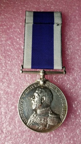 Wwi Royal Navy Service Medal World War Hms Foresight S.  C.  Pope 345340