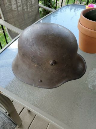 Ww1 German M17 Steel Helmet,  Et64