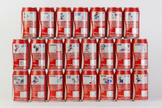 1984 Coca Cola 23 Cans Set From The Usa (los Angeles),  Olympics La 1984