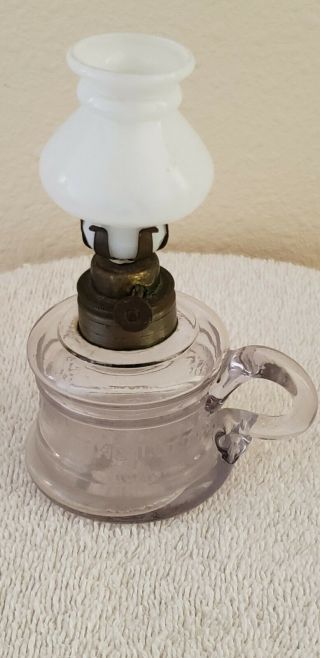 Miniature Antique Light Amethyst Glass " The Little Favorite Improved " - S1 - 16