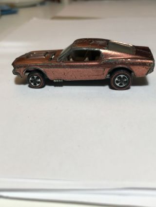 1968 Hot Wheels Redline - Custom Mustang - Copper Brown - Us -
