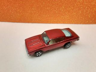 1968 Hot Wheels Redline,  Red / White Interior Custom Barracuda (hk)