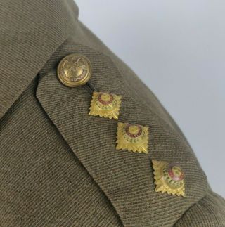 WWI WW1 British Army Scottish Seaforth Highlanders Tunic Named WWI Ribbons 1918 3