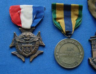 RARE NAMED & NUMBERED MEXICO 1917 NAVY WAR MEDAL GROUPING WITH PHOTO 3