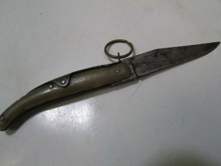 WW1 French military issue clasp mess folding trench knife 2