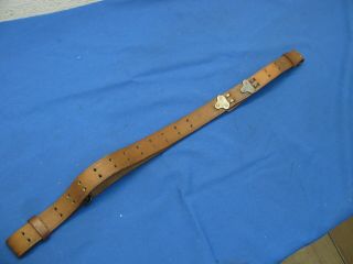 Wwi Us Army M1903 Springfield Rifle Leather Sling,  W.  T.  & B.  Co.  1918 H.  H.  D.