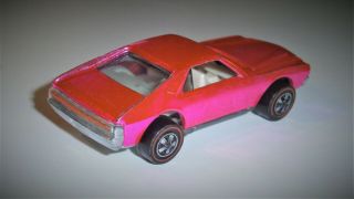 1968 Hot Wheels Redline Custom AMX in Hot Pink Spectraflame Estate Fresh 2