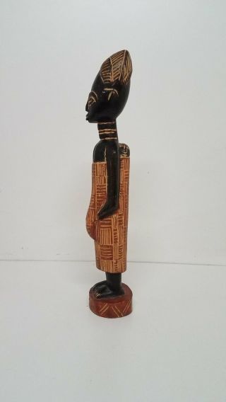 African Ghana Wooden Hand Carved Art Decor Woman 22 