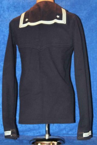 WWI US NAVY USN ENLISTED 2nd CLASS E - 5 MACHINIST MATE JUMPER NAMED NO DAMAGE 2
