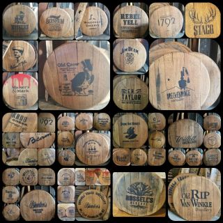 Kentucky Bourbon Barrel Head Whiskey Lid Bar Sign Top Man Cave Ky Reclaimed