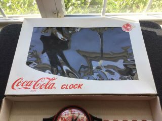 VINTAGE RARE COCA COLA Soda Fountain Ice Cream Parlor Diner Wall Clock 2