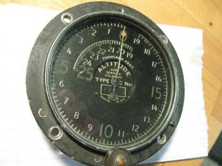 Ww1 Us Army Air Service Corps Altimeter Altitude Gauge Instrument Tyco Type C
