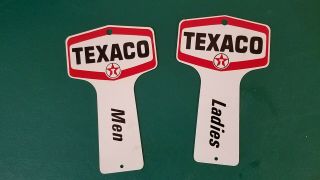 Texaco Men & Ladies Restroom Key Fobs