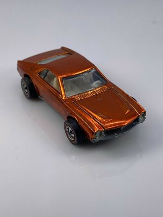 Hot Wheels Redline Custom Amx Usa Orange 1969 Exc
