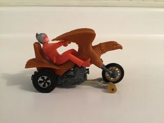 1972 Mattel Hot Wheels Rrrumblers Rumblers Bold Eagle Chopper Track Guide Rider