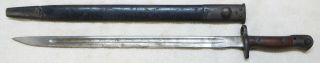 Australian Made Lee Enfield 1907 Bayonet W/ Mangrovite Scabbard - 1943