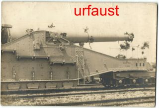 French Wwi Heavy Railway Gun Photo