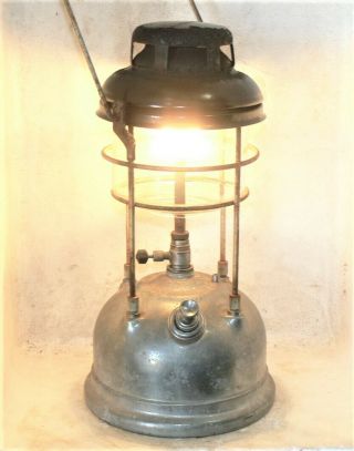 Old Tilley X246 Kerosene Pressure Lantern,  As Found,  Seals,  Burning