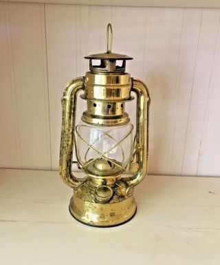 Vintage Brass Oil Lantern Hurricane Ships Lantern Light Decor Halloween Decor