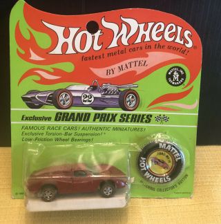 1968 Hotwheels Redline Ford Mark Iv Unpunched Blister Pack
