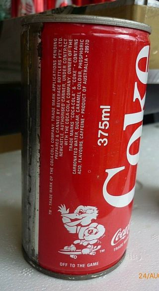 Collectable Coca Cola Cans: Kickaburra Youth World Cup Soccer: Off To The Game