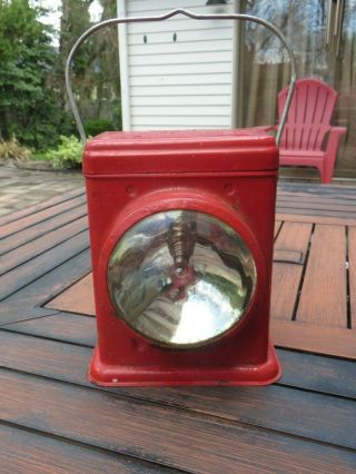 Vintage Delta Red Bird Electric Lantern Dry Cell