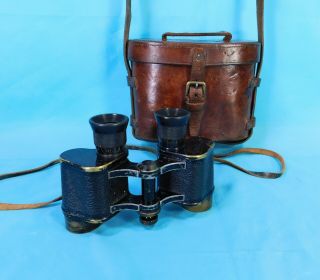 Ww 1,  British 6x30 Power Binoculars With Case 1916