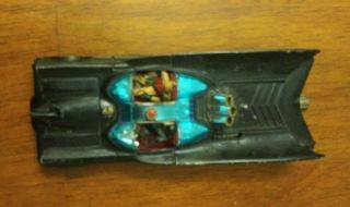 Vintage Corgi Toys Batman Batmobile Rare,  Red Bat Symbol On Wheels