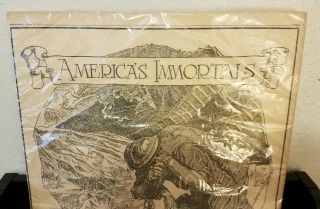 Vintage 1919 America ' s Immortals Victory Liberty Loan World War 1 Poster 2