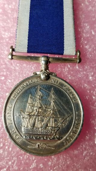 WWI Royal Navy Service Medal WORLD WAR HMS HIGHFLYER W.  W.  Poole 309575 2