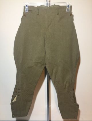 Ww1 / Us Army / Trousers / Pants / Wool / Jodhpurs / Doughboy / 1918