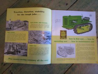 1950 ' s John Deere Model MC Track Type Tractor Adv Brochure, 2