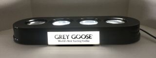 Grey Goose Vodka 4 Bottle Bar Light Liquor Man Cave Display Advertising
