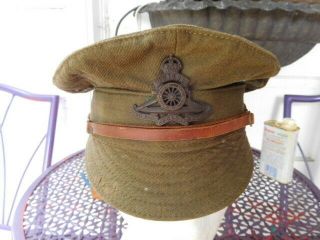 British Canadian Ww1 Pattern 1905 Rank Officer Trench Cap Hat Royal Artillery
