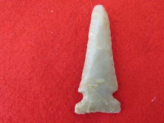 Authentic Indian Arrowhead Artifact " Bolen Plain " Florida,  Georgia,  Alabama