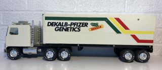 Vintage Nylint Dekalb Pfizer Genetic Gmc 18 Wheeler Semi Truck Seed Farm Toy