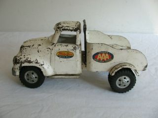 Vintage 1956 Tonka Toys White Aaa Wrecker Tow Truck 960 - 6 Parts / Restore