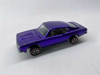 Hot Wheels Redline 1968 Custom Barracuda - Purple - Rare - Vintage Vhtf