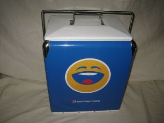 Pepsi Cola Metal Cooler Retro Style Say It With Pepsi Smiley Face 14 " X 12 " X 9 "