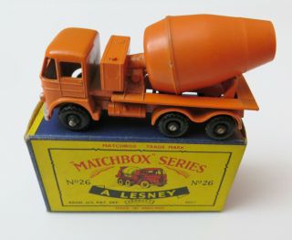 Matchbox Lesney 26 Foden Cement Mixer In Model Kgpw Dinky