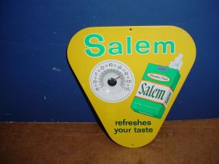 Vintage Salem Cigarettes Advertising Thermometer