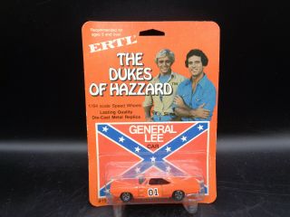 1981 Ertl 1:64 Scale Diecast Dukes Of Hazzard The General Lee On Card