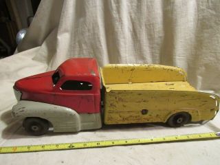 Rare Antique Marx Or Buddy - L Truck 1940s Pressed Steel Paint