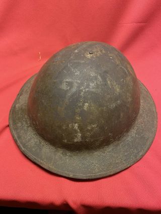 Ww1 Wwi British Army Brodie Helmet Marked D/f6 Dixon Firth