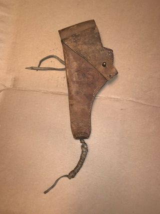 Ww1 Orignal Holster For S&w 1917 Us G&k 1917 A.  G.  Military Flap Holster